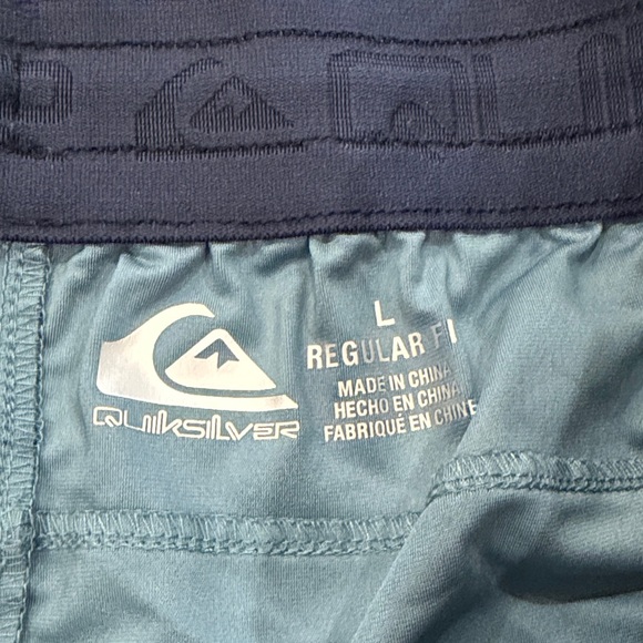 Quiksilver Teal Board Shorts - Picture 2 of 9